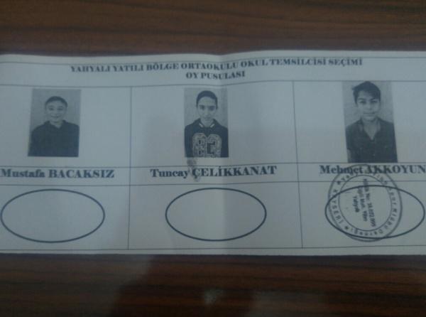 Öğrenci Başkanımız Mehmet AKKOYUN seçilmiştir.